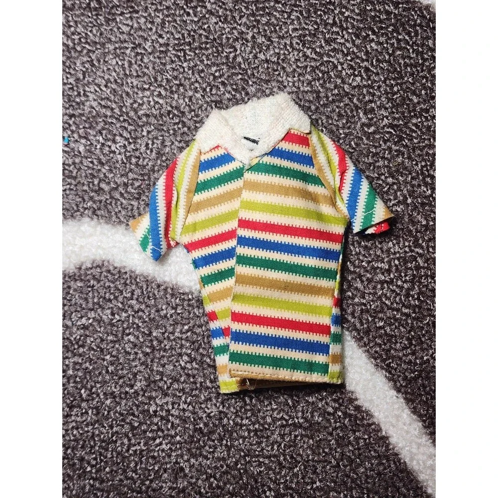 Vintage 60s Allan Doll Original Beach Shirt Jacket 1964 #1000 Barbie Mattel